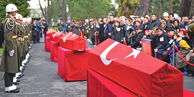 Şehitlerimizi dualarla uğurladık