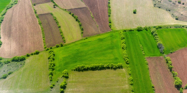 Şehrin yeşile bürünen doğası havadan görüntülendi