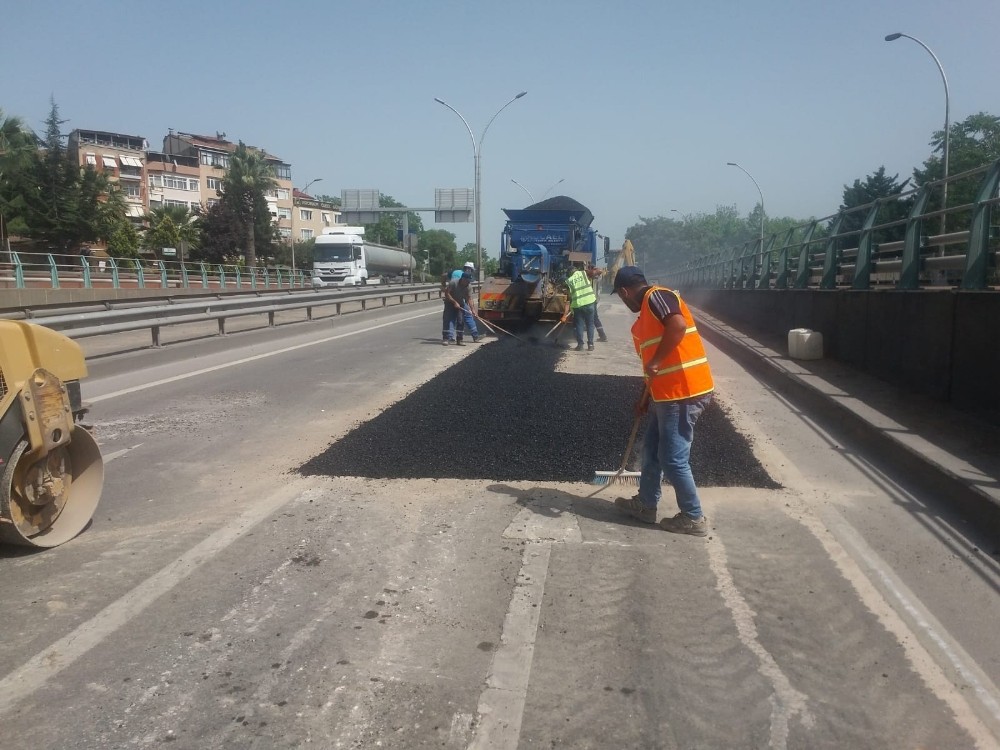 SEKA Tüneli’nde yol onarımı gerçekleştirildi 