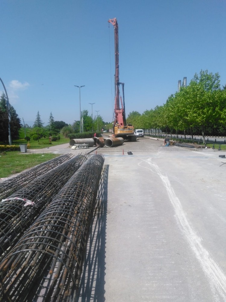 Sekapark Tramvay Durağı’na yapılacak üst geçit için çalışmalar başladı 