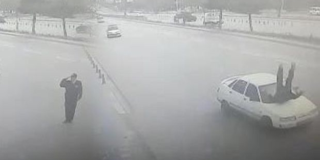 Valiye selam veren polise çarpan sürücü: Kaçacak yer bulamadım