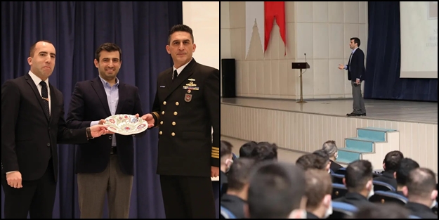 Selçuk Bayraktar, genç bahriyelilerle buluştu