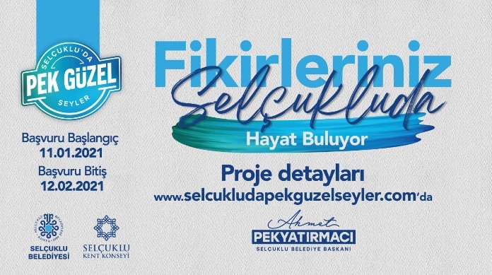 Selçuklu Belediyesi fikir destek programına son başvuru 12 Şubat