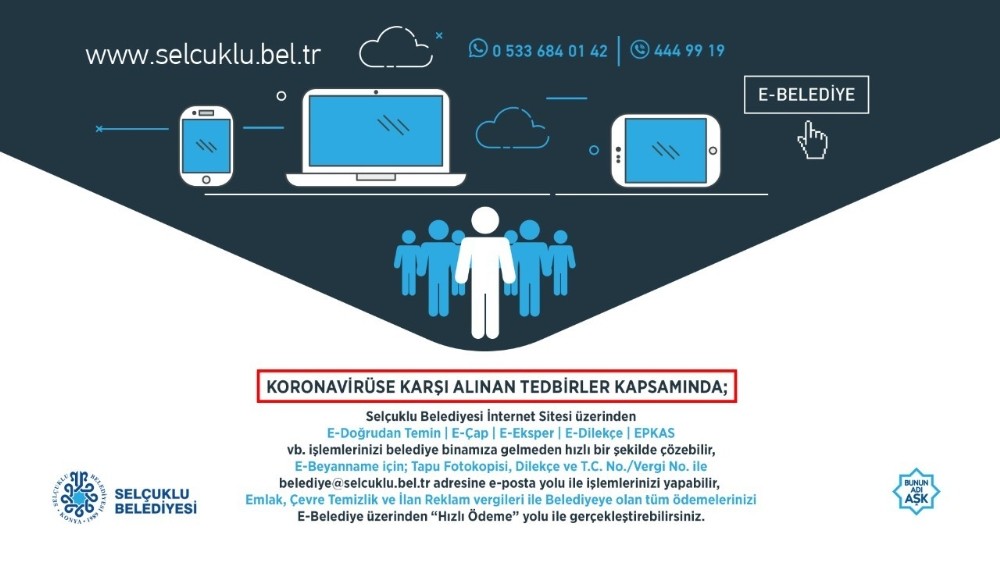Selçuklu Belediyesinden e-belediye çağrısı 
