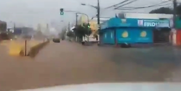 Selde dehşet anları!../VİDEO