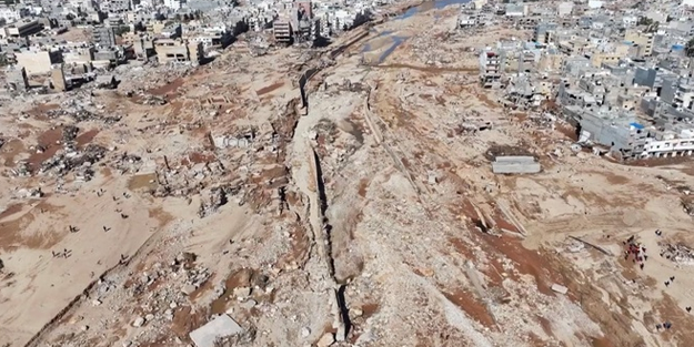 Selin vurduğu Derne'de bir günde 245 ceset çıkarıldı