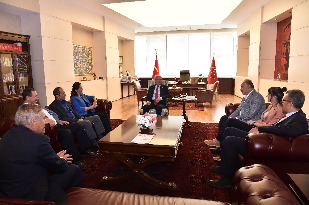 Sendika başkanlarından Kılıçdaroğlu’na ziyaret 