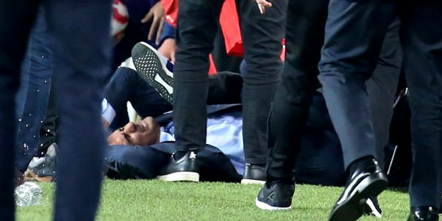 Şenol Güneş böyle yere yığıldı! İşte o anlar...