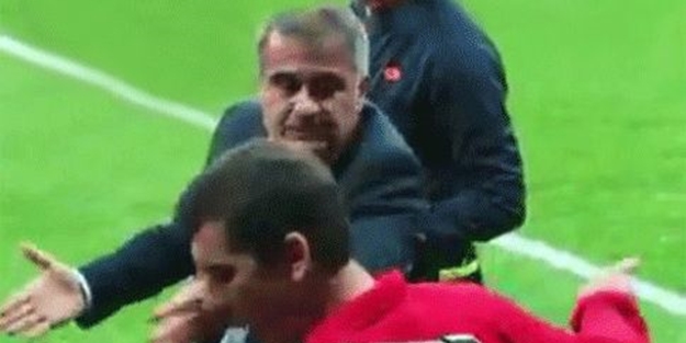 Şenol Güneş'ten yardımcısına şamar!