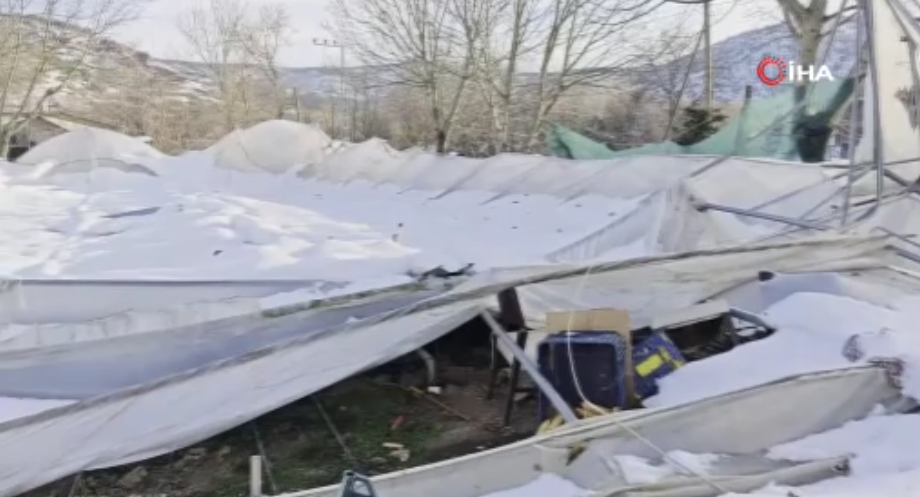 Seraların çökme anı kamerada