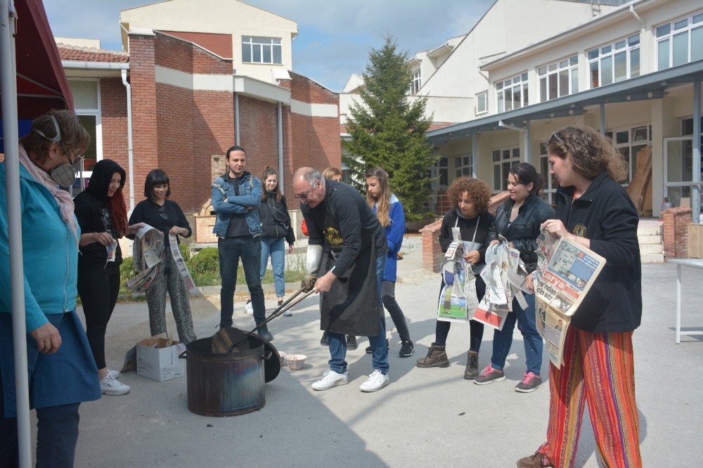 Seramik pişiriminde farklı teknikler denendi 