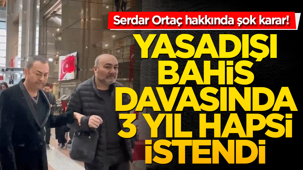 Serdar Ortaç hakkında şok karar! 3 yıl hapsi istendi