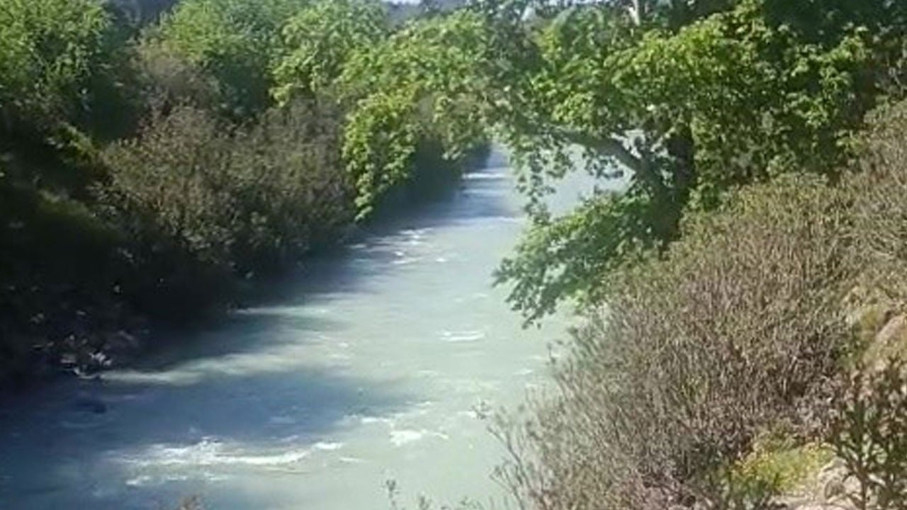 Serinlemek için girdiği çayda kayboldu!