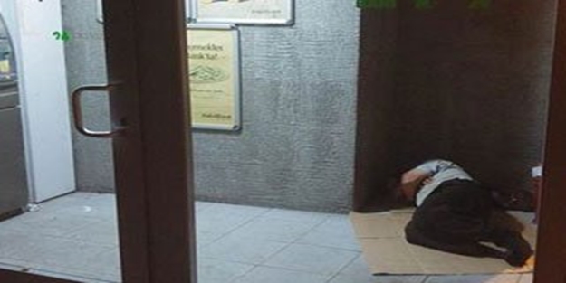 Serinlemek için öyle bir yere girdi ki...