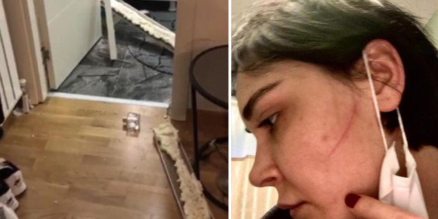 Sermiyan Midyat'ın Sevcan Yaşar'a uyguladığı şiddetin görüntüleri ortaya çıktı