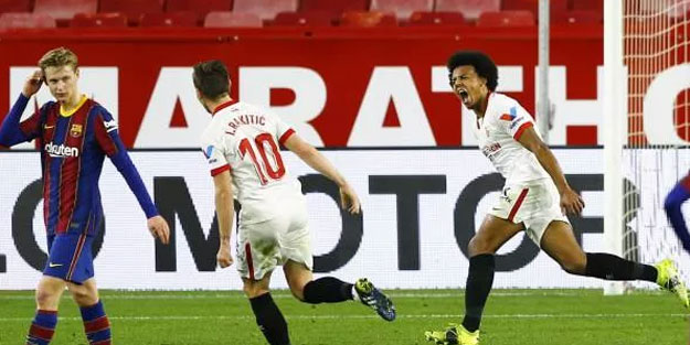 Sevilla Barcelona'yı devirdi