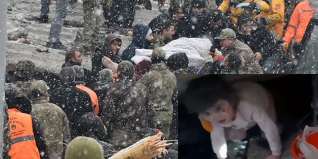 Sevindirici bir haber: Saatler sonra arama kurtarma çalışmalarına umut oldu! Kız çocuğu kurtarıldı