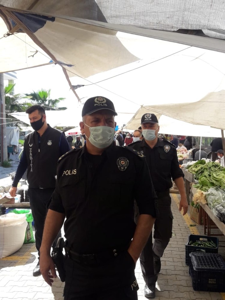 Seydikemer’de polisten sıkı denetim 
