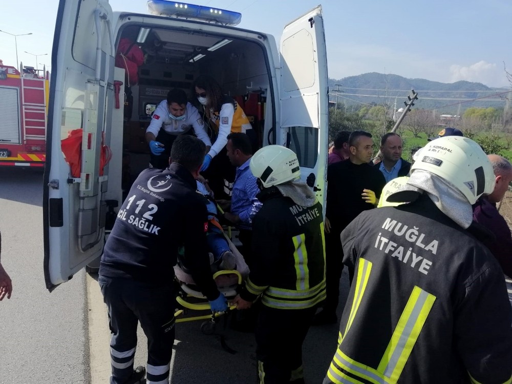 Seydikemer’de trafik kazası 6 yaralı 