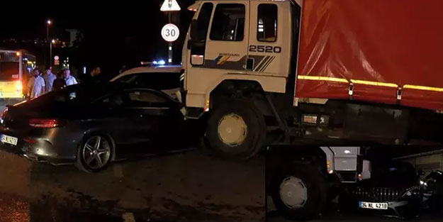 Seyir halindeki lüks otomobile silahlı saldırı