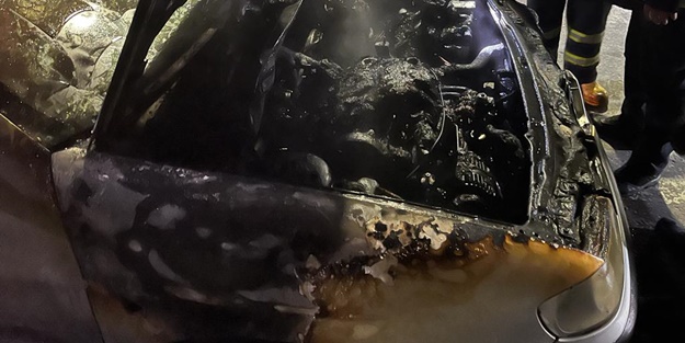 Seyir halindeyken alev aldı