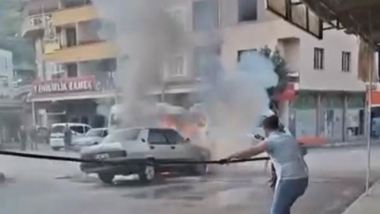 Seyir halindeyken alev alev yandı!