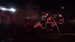 Seyir halindeyken yandı