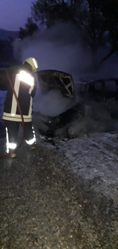 Seyir halindeyken yanmaya başladı 