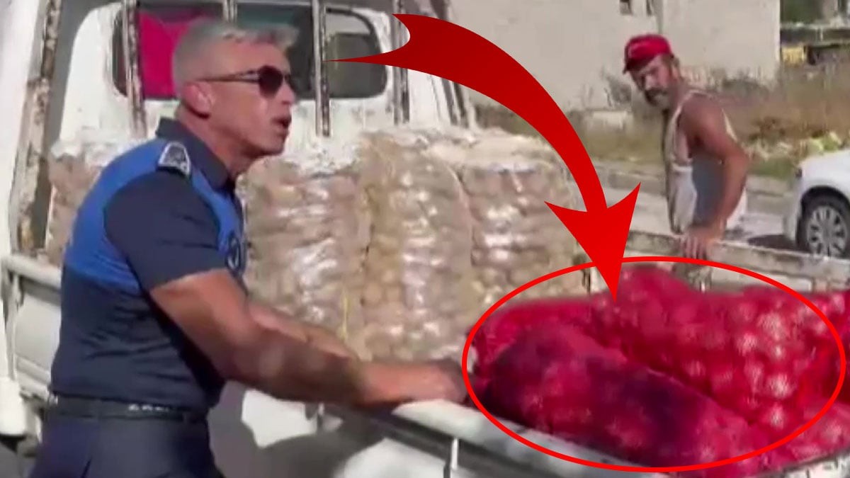 Seyyar satıcıdan şüphelenen zabıta, soğan çuvallarını tartınca şaştı kaldı! Gerçek ortaya çıktı! Rezalet ki ne rezalet