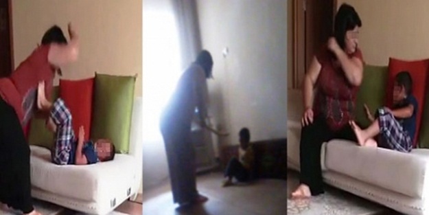 Şiddet uygulayan anneye soğuk duş!