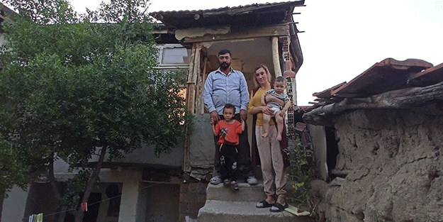 Şiddetli yağışta evsiz kalan aile yardım bekliyor!