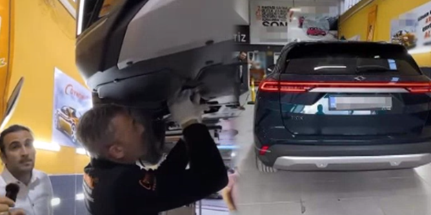 Sıfır Togg’u ekspertize soktu! Tamir ustası gördüğü manzara karşısında şok oldu