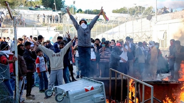 Sığınmacı kampında arbade