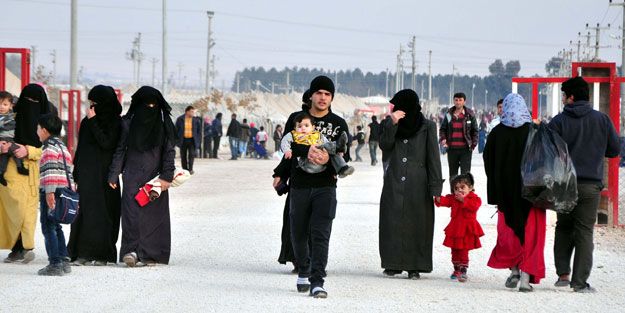 Sığınmacılar duada