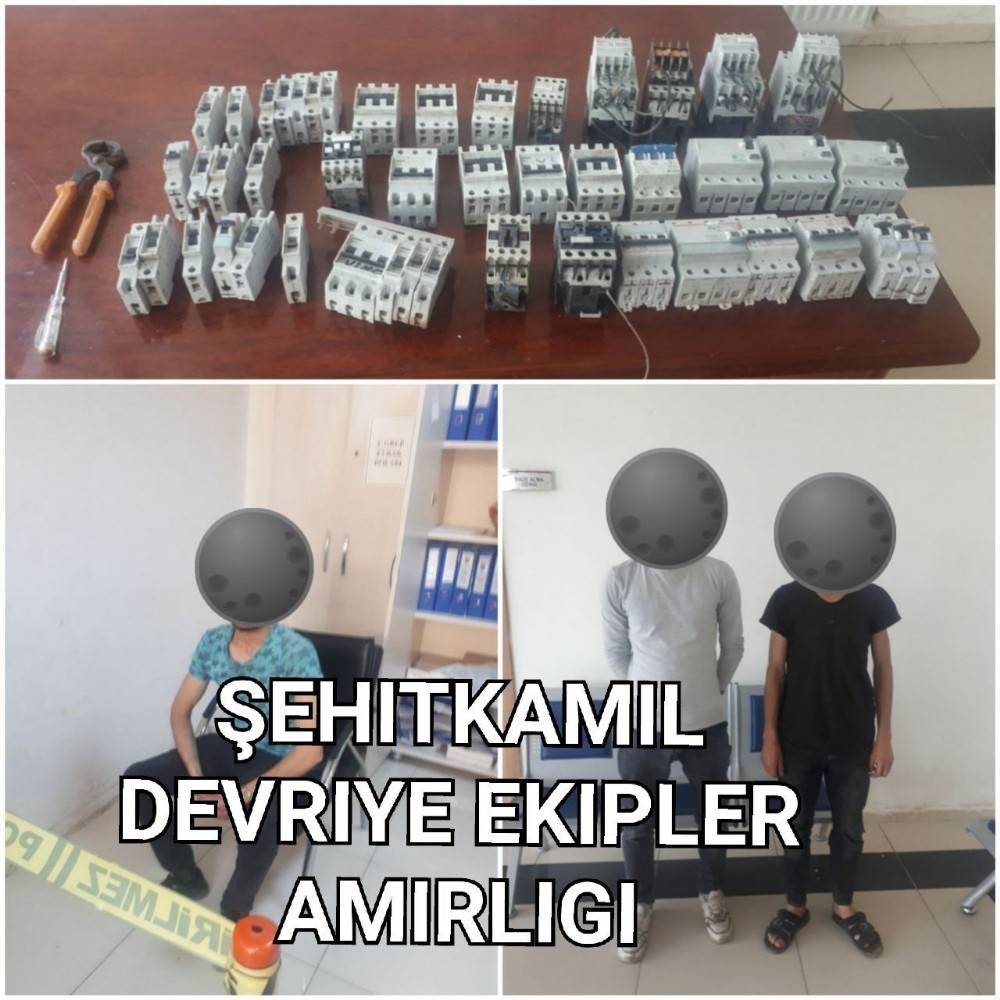 Sigorta şalteri hırsızları yakalandı 