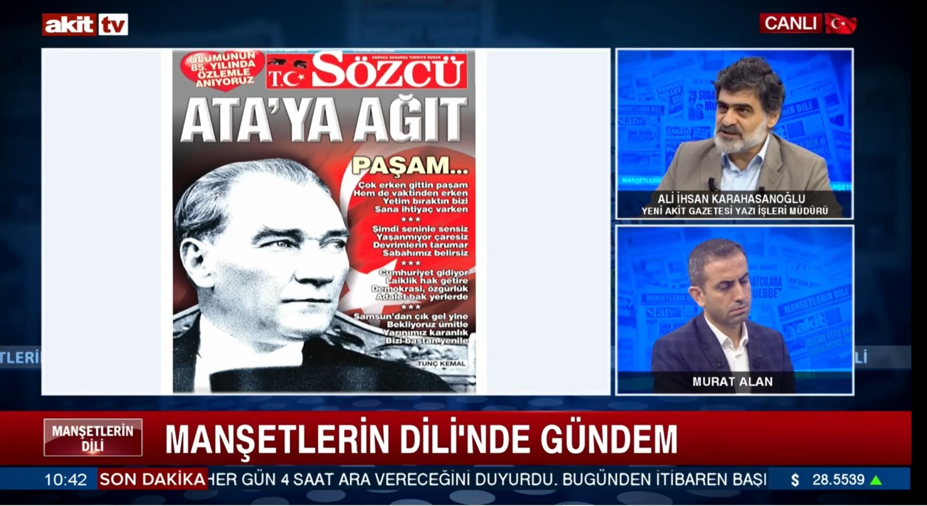Şiir gazetede sahibi İsviçre’de! Mustafa Kemal yaşasa bunlara da ’Dalkavuklar’ derdi