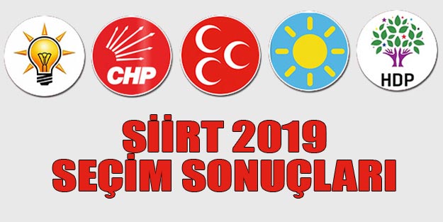 Siirt yerel seçim sonuçları 2019 | Siirt ilçeleri yerel seçim sonuçları