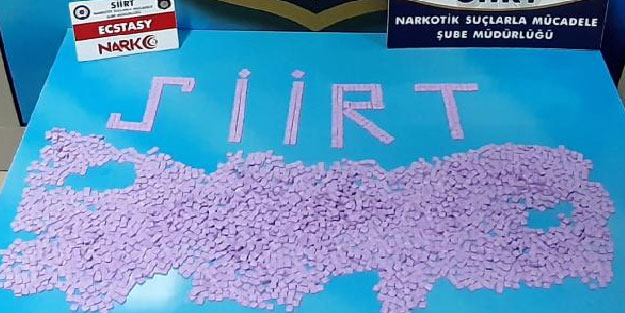 Siirt'te 4 bin 250 uyuşturucu hap ele geçirildi