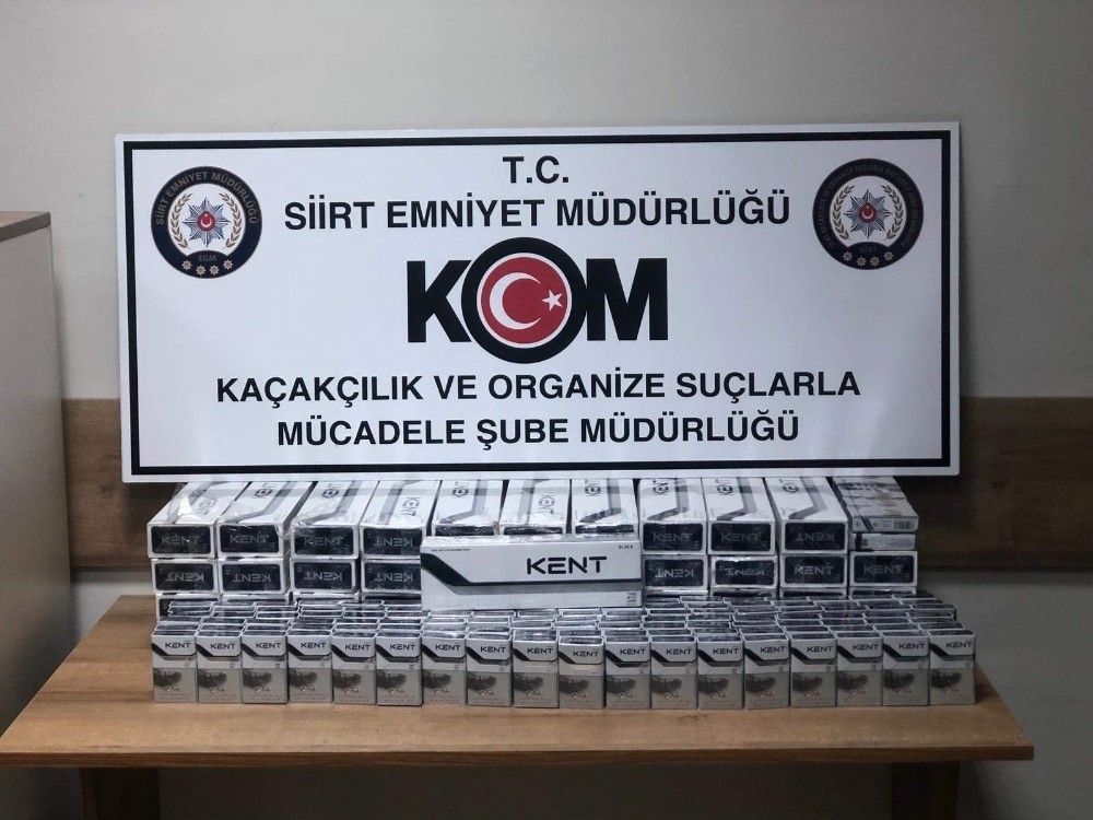 Siirt’te 750 paket kaçak sigara ele geçirildi 