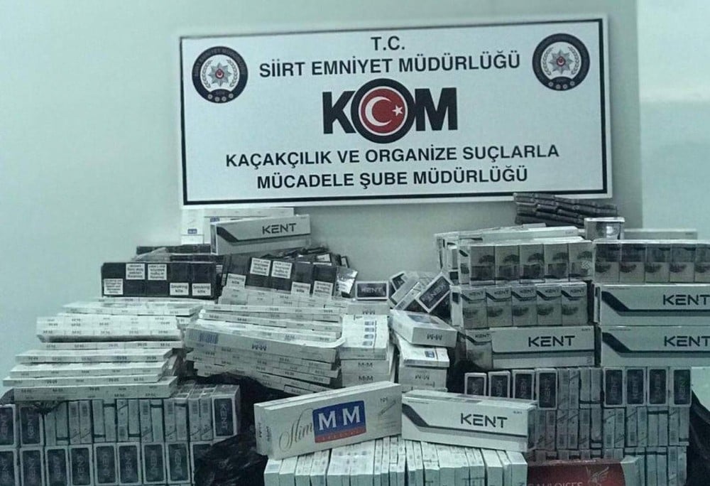 Siirt’te 9 bin 760 paket kaçak sigara ele geçirildi 