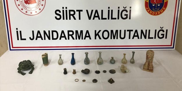 Siirt'te tarihi eser kaçakçılığı operasyonu
