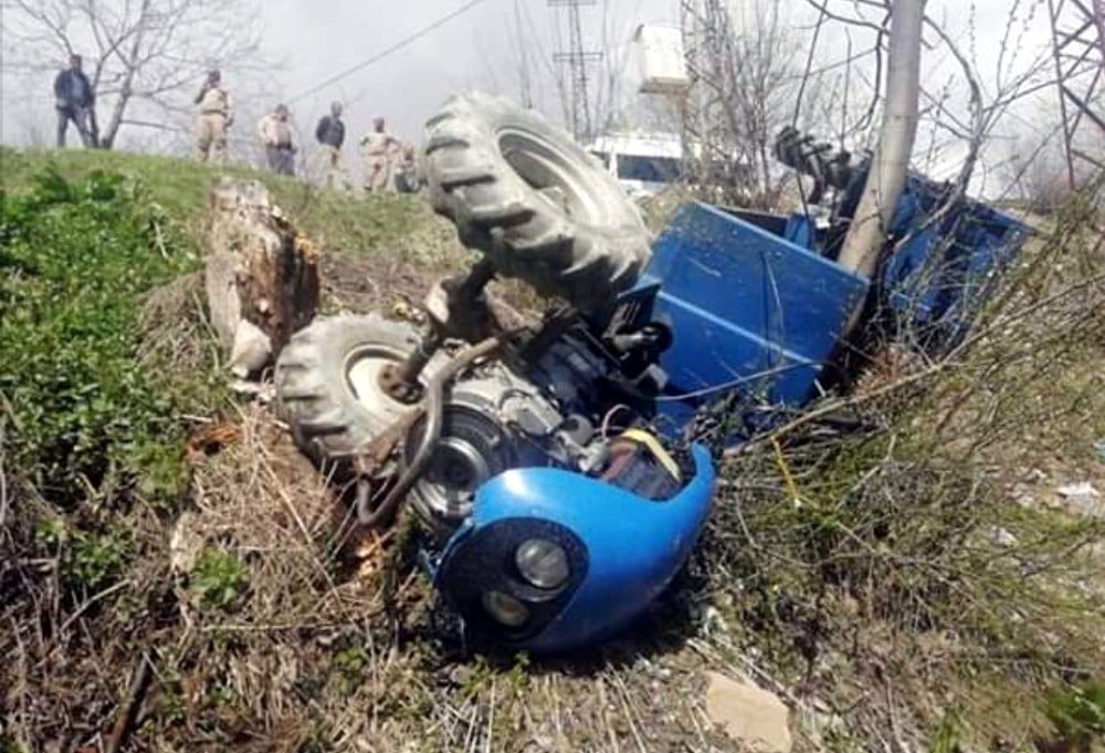 Siirt’te tarım aracı devrildi: 1 yaralı 
