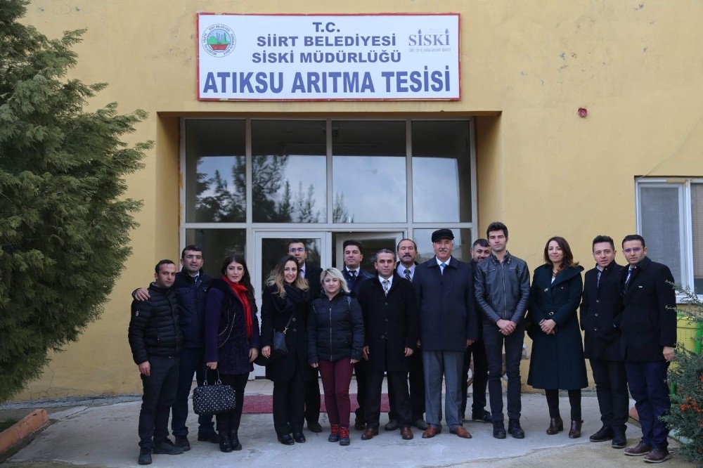 Siirt’te TUİK personelleri içme suyu ve atık su tesisini gezdi 