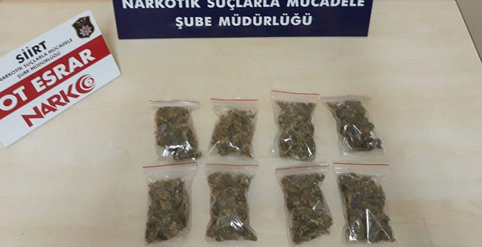 Siirt’te uyuşturucu operasyonu: 72 gram kubar esrar ele geçirildi
