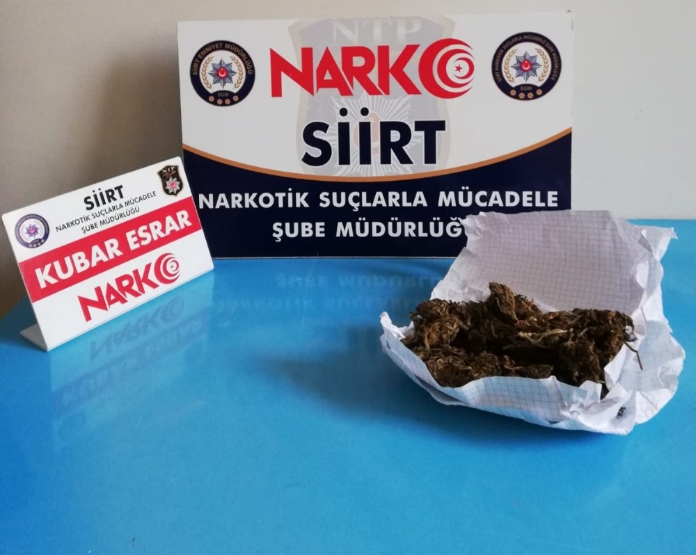 Siirt’te uyuşturucu operasyonunda 1 tutuklama 
