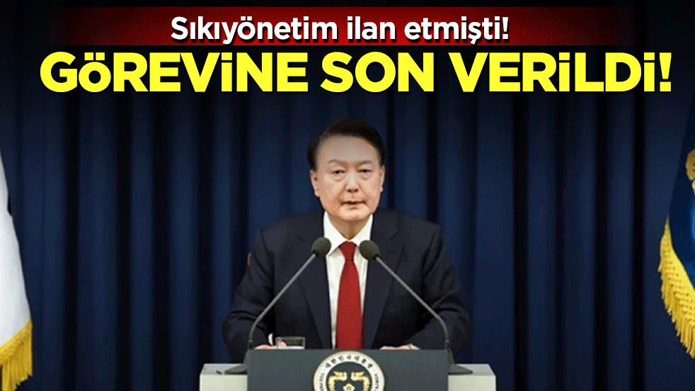 Sıkıyönetim kararı almıştı! Yoon'un Görevine son verildi!