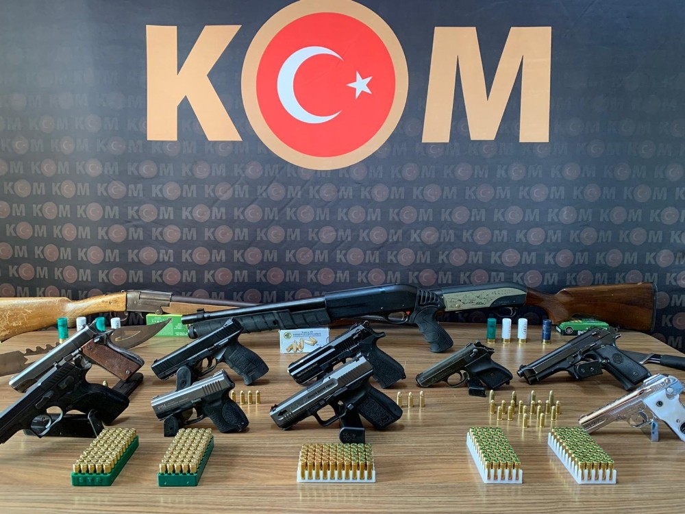 Silah ticaretinden 14 gözaltı 