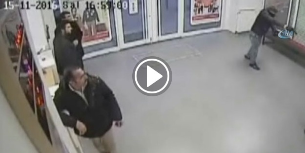 Silahlı banka soygunu kamerada
