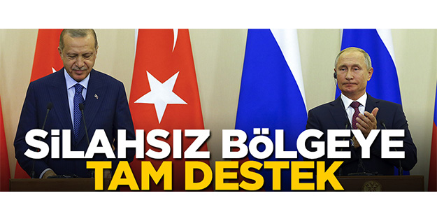 ‘Silahsız bölge’ye dünyadan tam destek