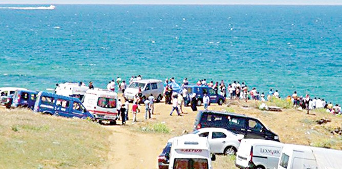 Şile dört genci yuttu